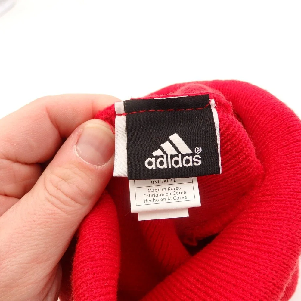 Los Angeles Clippers Beanie Cap Hat Mens Red Adidas Logo NBA NEW NWT